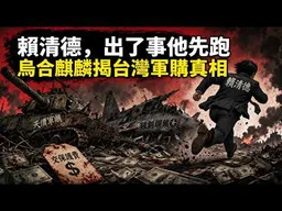 烏合麒麟：賴清德交保護費買破銅爛鐵，出了事情他先跑。烏合麒麟揭台灣軍購真相。